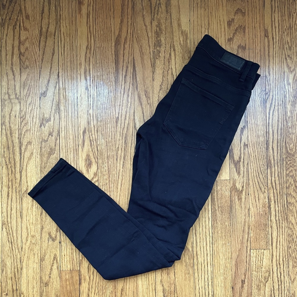 Express black distressed jeans